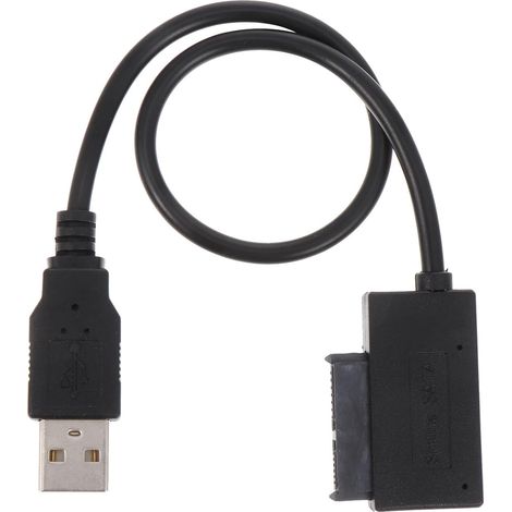 Adaptateur D'interface Série vers USB 2.0 Facile à Installer en Plastique Noir Interface USB Haute Vitesse pour Disque Dur Externe et Tablette (1/5)