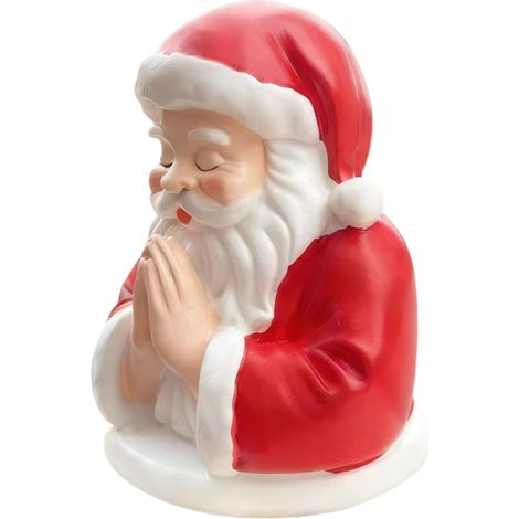 Veilleuse Décorative de Père Noël Résine Mignonne Avec Une (1/5)