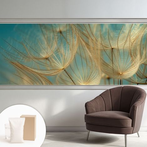 Carta Da Parati - Fotomurale In Vlies - per Decorazione pareti - Per La Cucina Camera Da Letto Per La Soggiorno Denti di leone eterei 250x104 cm (1/5)