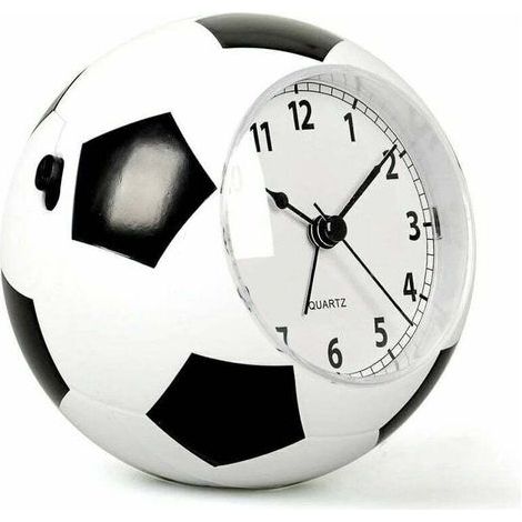 Réveil pour Enfants Motif Football - Réveil de Chevet Musical Créatif - Alimenté sur Piles - Cadeau pour Filles et Garçons Aimant le Football