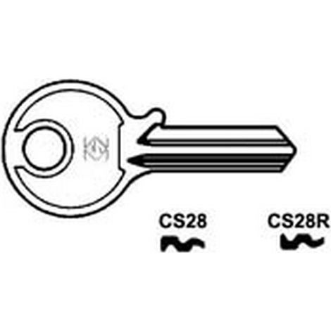 10PZ CHIAVI PER CILINDRI CISA 4 SPINE PICCOLE - CS28 DX