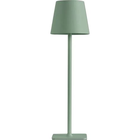 (Vert) Lampe de bureau rechargeable USB, interrupteur tactile étanche, convient aux chambres, hôtels et restaurants. (1/3)