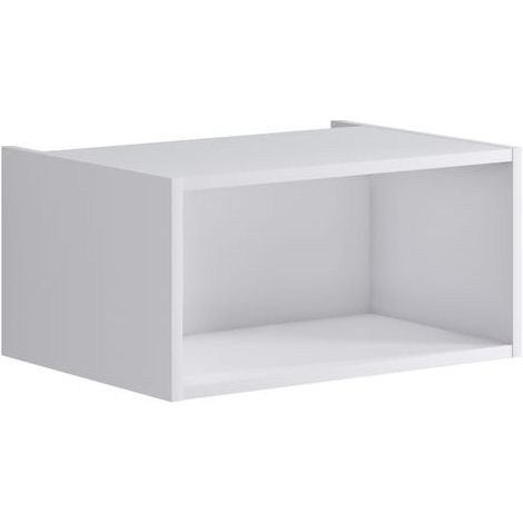 ARBI Pensile A Giorno In Metallo E Legno Bianco 250 X 125 X 125