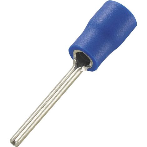 TRU COMPONENTS 739361 Cosse à embout 1.50 mm² 2.50 mm² partiellement isolé bleu 100 pc(s) (1/2)