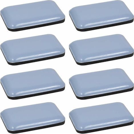 LAOA 8x Teflon-Gleiter, selbstklebend, rechteckig, PTFE, 35 x 25 mm, Bodenschutz für Parkett, Stuhlbeine und Möbel (1/5)