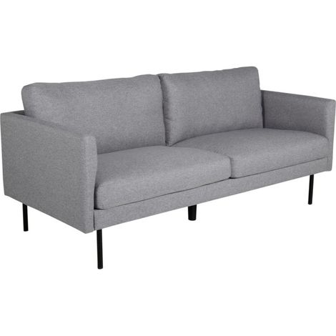 Canapé 2 Places en Tissu "Zoom" 180cm Gris (1/5)