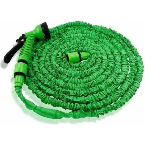 Tuyau d'arrosage extensible, tuyau d'arrosage de luxe flexible et plus solide avec buse de pulvérisation - 50 pieds (1/3)