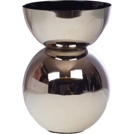 Amadeus - Vase Contempo silver en métal