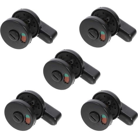 Online Store - Lot de 5 verrous de porte avec indicateur de confidentialité pour toilettes publiques (1/5)
