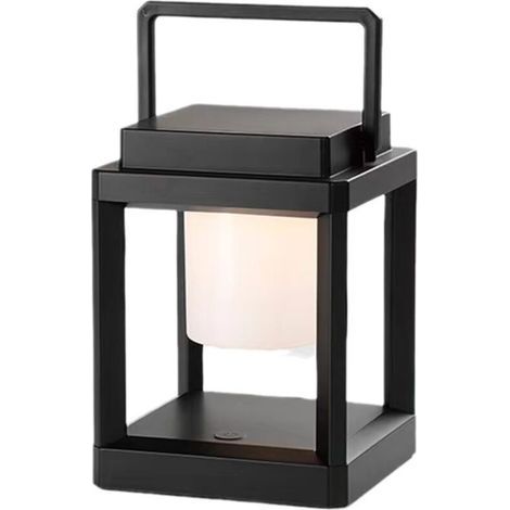 3W Rechargeable Solar LED Table Lamp, 3 Brightness Levels, Touch Control, Waterproof Bedside Lamp, Outdoor Solar Lantern for Patio, Camping, Reading [Energy Class A] (1/4)