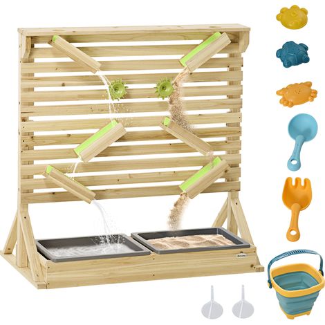 Outdoor Kids Running Water and Sand Playset, with 18 Accessories (1/5)