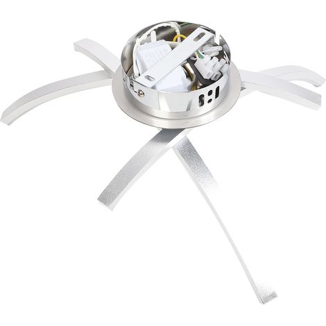 Plafonnier LED pour chambre et balcon, 11 W, blanc chaud, 85–265 V CA, chromé (1/5)