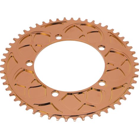 BOLANY 130BCD 54-Zahn-Kettenblatt, einfach, für Falträder und BMX-Räder, roségoldene Farbe (1/5)