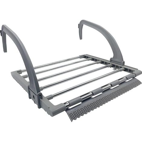 Etendoir Radiateur Étendoir Séchoir à Linge Balcon Etendoir Chaussette Séchoir radiateur étendre sécher vêtements mouillées 39 31cm (1/2)