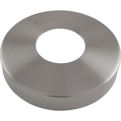ECONOMY Abdeckrosette für Rohr ø 42,4 mm,Edelstahl geschliffen V2A (1/2)