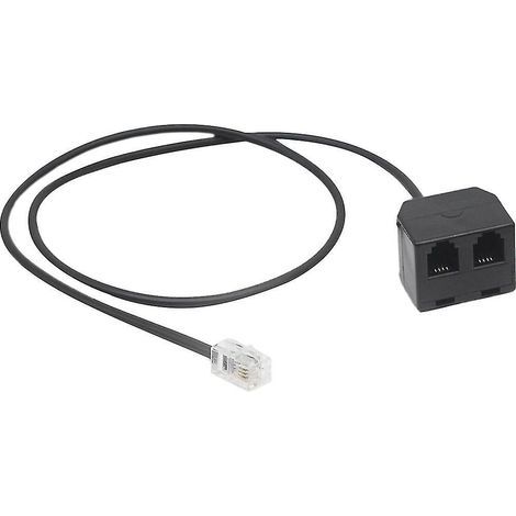 Câble adaptateur RJ9 durable, double 2 femelles vers 1 mâle RJ9 4P4C (1/4)