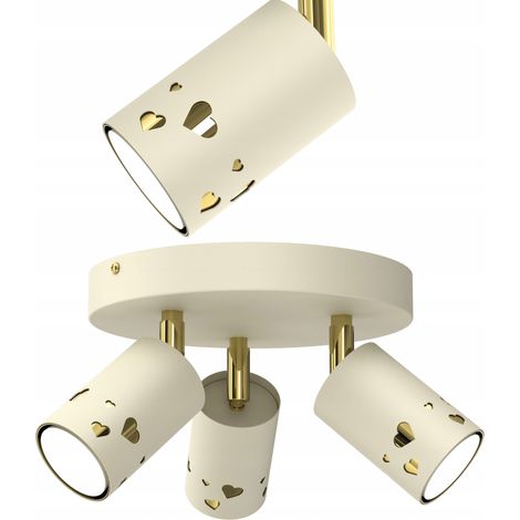Kinderdeckenleuchte, LED-Deckenspot, beige, ecru, gold, GU10 (1/5)