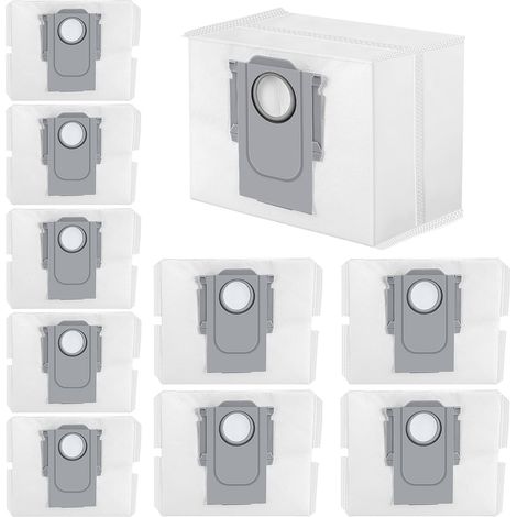S7 MAXV Ultra Sacs à poussière compatibles avec Roborock Q7 MAX / Roborock Q7 MAX+/Roborock S7 MaxV Ultra / S7 Pro Ultra Aspirateur 3L Grande capacité Sacs d'aspirateur