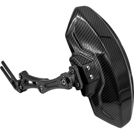 Adecuado para guardabarros de motocicleta universales, accesorios de montaje para guardabarros en ruedas traseras (fibra de carbono). (1/4)