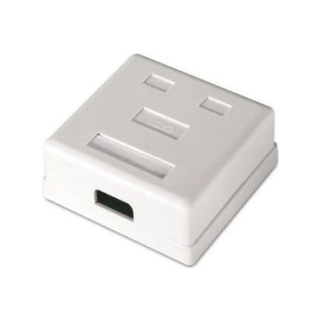 Roseta De Surface RJ45 Cat6 Utp - 2 Prises - Blanc - 1 Pièce (1/5)