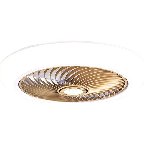 Ventilateurs de Plafond Avecpes(or),Ventilateurs de Plafond Avec Éclairage Ventilateurs Silencieux Pour Chambre À Coucher 6 Vitesses Avec Télécommande Et Temporisateur Ventilateur de Plafond Avec L (1/5)