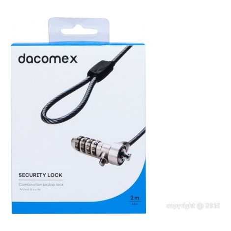 Cadenas dacomex 4 digit cable lock câble acier code personnalisable