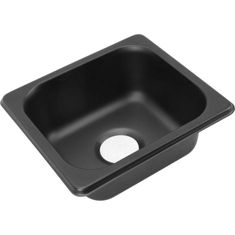 Fregadero para autocaravana, 175 x 160 x 70 mm, de acero inoxidable, para barco, caravana, furgoneta, pequeño fregadero de cocina exterior para autocaravana, remolque (1/4)