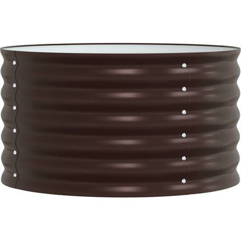 Hochbeet Braun 80 x 80 x 44 cm Stahl