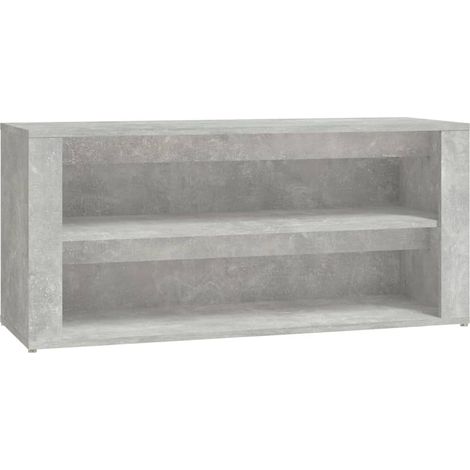 Meuble à chaussures,Étagère à chaussures Gris béton 100x35x45 cm Bois d'ingénierie CFW7655813 (1/5)