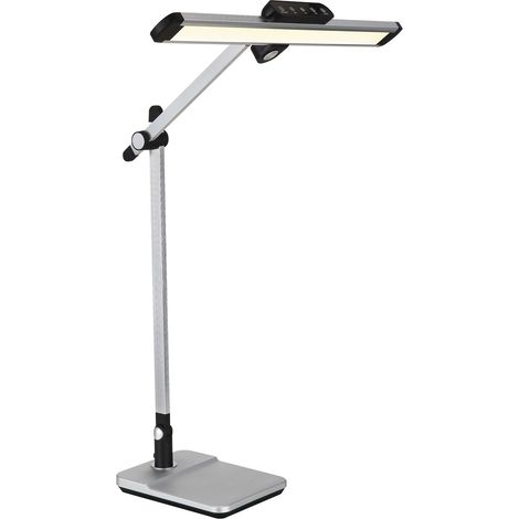 Lampe de bureau LED en aluminium à intensité variable 3 000-6 500 K, variateur tactile