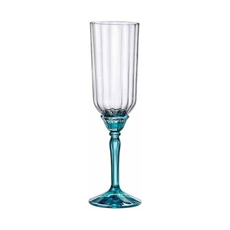 Set 6 Bicchieri Calici in Vetro Florian Prosecco 21 cl Rocco Bormioli