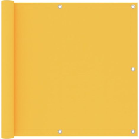 Balcony Screen Yellow 90x600 cm Oxford Fabric vidaXL