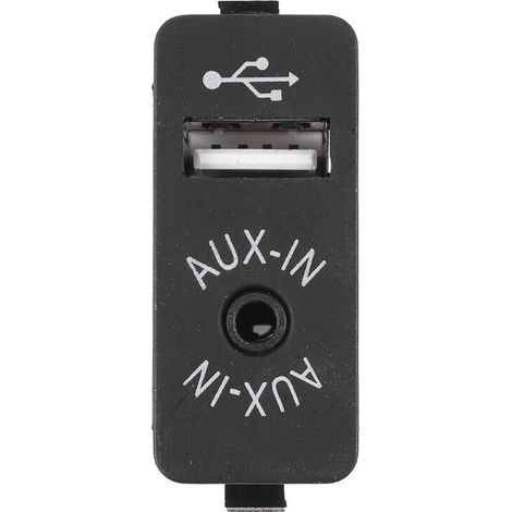 Adaptateur prise auxiliaire USB pour BMW E81 E87 E90 F10 F12 E70 X4 X5 X6 (1/5)