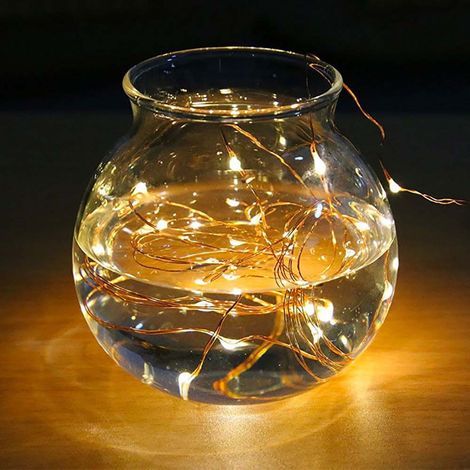m lange Lichterkette mit 20 batteriebetriebenen LEDs und flexiblen Kupferdrähten für Party- und Weihnachtsdekorationen (1/5)