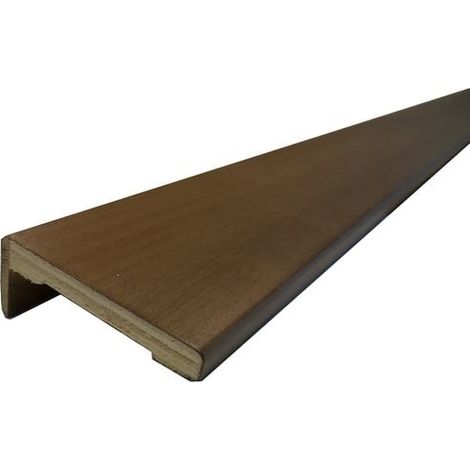 20 COPRIFILI PORTA MOSTRINA MULTISTRATO RIVESTITO NOCE 10x70x2250 con ala da mm.25