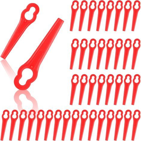 Lames de Rechange pour Coupe Bordure, 110Pcs Lames de tondeuses, Lame en Plastique Lame Coupe Bordure Tondeuse à Gazon pour Jardin Compatibles avec GC-CT 18/24 Li, Coupes Herbe Sans Fil (1/5)