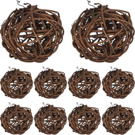 Boules Décoratives Décorations Suspendues Résistantes à l'usure Lot de 10 en Plastique pour Mariage et Fête (1/5)