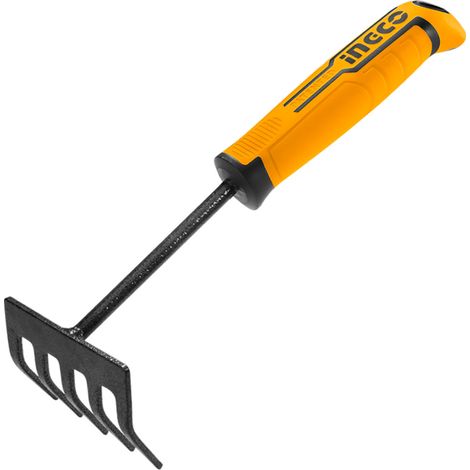 Rastrello da giardino in acciaio a carbonio da 27 cm INGCO hobby fioriere aiuole (1/4)