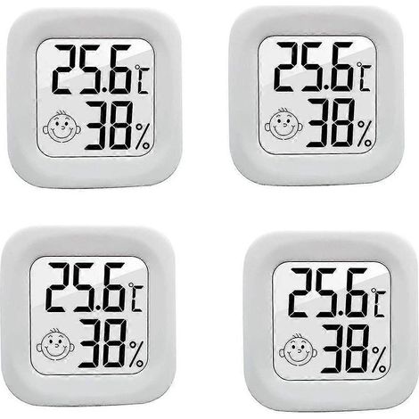 Hygromètre, thermomètre d'intérieur et d'extérieur, appareil de mesure de température et d'humidité de haute précision avec écran LCD (1/5)
