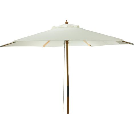 Sonnenschirm mit Holzstiel, Durchmesser 250 cm (1/2)