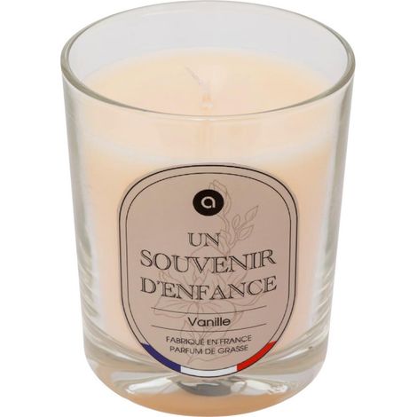 Bougie Parfumée en Verre "Nibi" 180g Vanille
