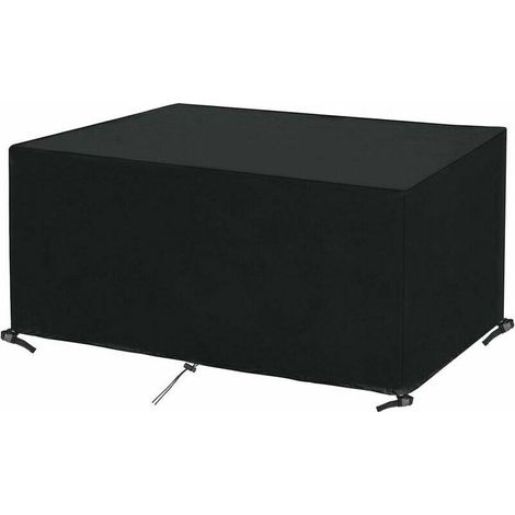 Funda rectangular para muebles de jardín, impermeable y resistente al invierno. Funda de lona Oxford para mesa de jardín. Funda protectora para mesas, sillas y conjuntos de muebles de jardín. (1/5)