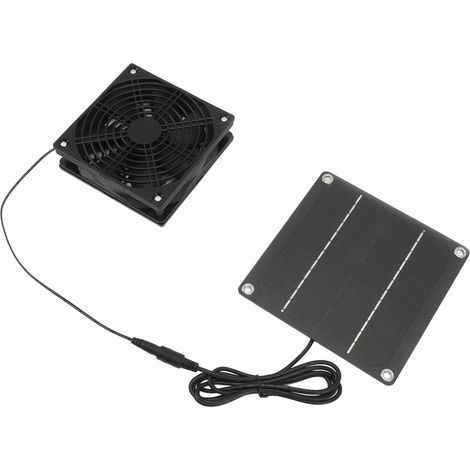 Kit de ventilateur solaire monocristallin en silicium 2200 tr/min avec couvercle de protection pour serre (1/5)