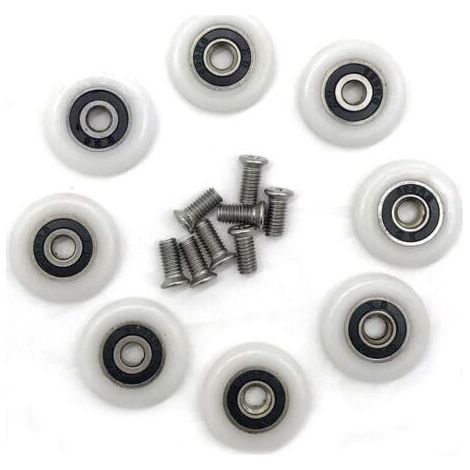 8 galets de porte de douche de (23mmM5screw)