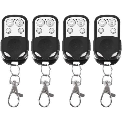 4 télécommandes universelles, ouvre-porte de garage électrique Clone, télécommande de remplacement 433 MHz, télécommande de porte de garage à quatre boutons, télécommande sans fil (1/5)