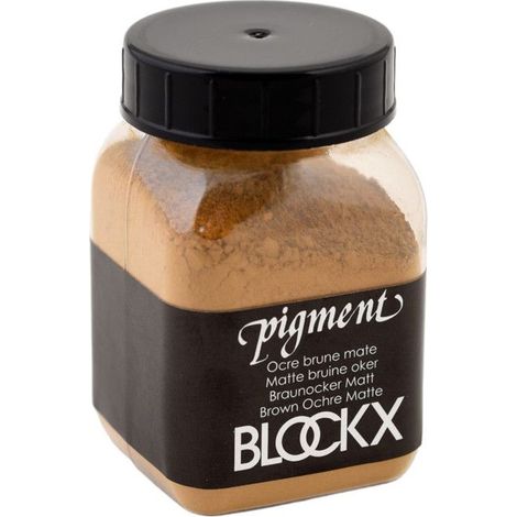 Pigment en poudre - Ocre brune mate - 37 - Blockx - Pot de 100g (1/2)