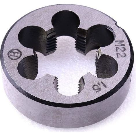 M22 X 1.5mm métrique droite fil main Die, 1pc (1/4)