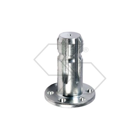 Albero scanalato con flangia Ø 70 mm per attacco pompe