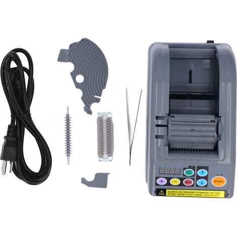 [JAMAIS UTILISÉ]Dévidoir de ruban adhésif automatique électrique, largeur de coupe de 6 à 60 mm, longueur de coupe de 999 m, machine à découper le ruban, prise américaine 100-120 V (1/5)