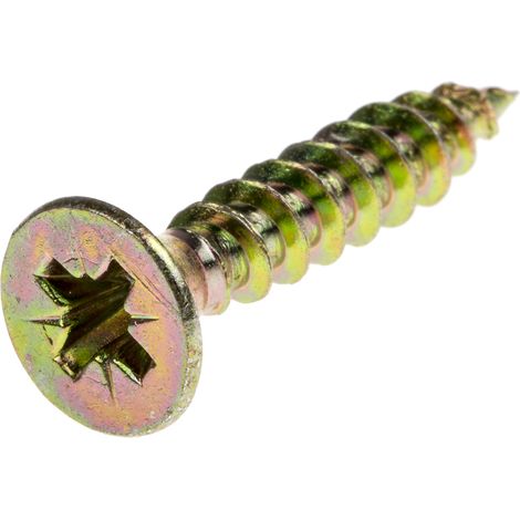Vis à bois, 4.5mm, tête Fraisée 25mm, en Acier ( Prix pour Boîte de 100 ) (1/2)